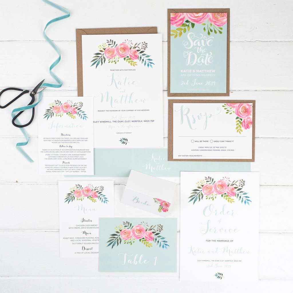 Floral Wedding Stationery