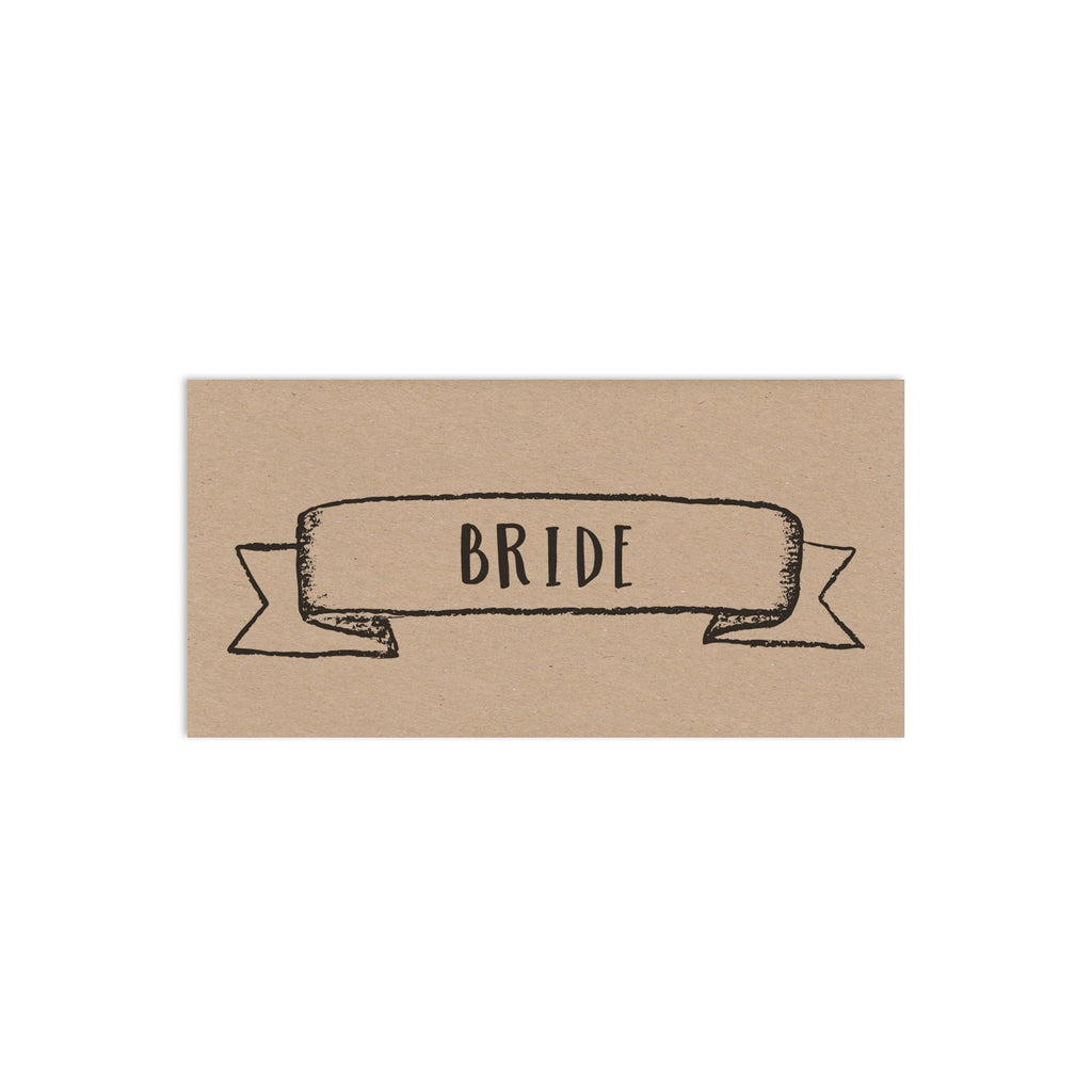 Personalised Rustic Wedding Place Cards