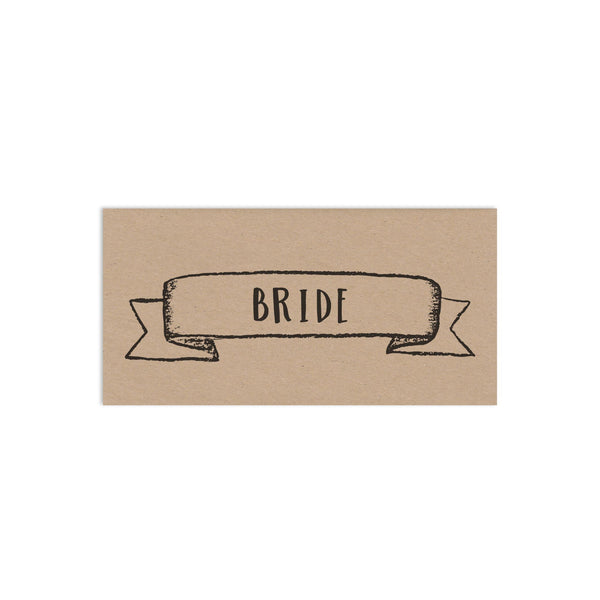 Personalised Rustic Wedding Place Cards