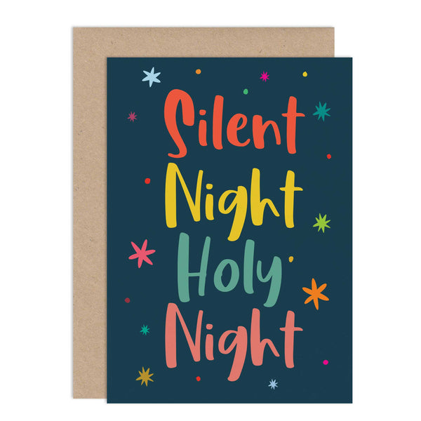 Silent Night Holy Night Christmas Card