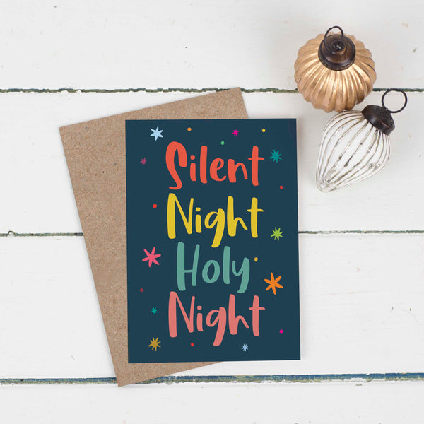 Silent Night Holy Night Christmas Card