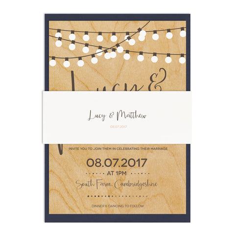 String Lights Belly Band - Russet and Gray