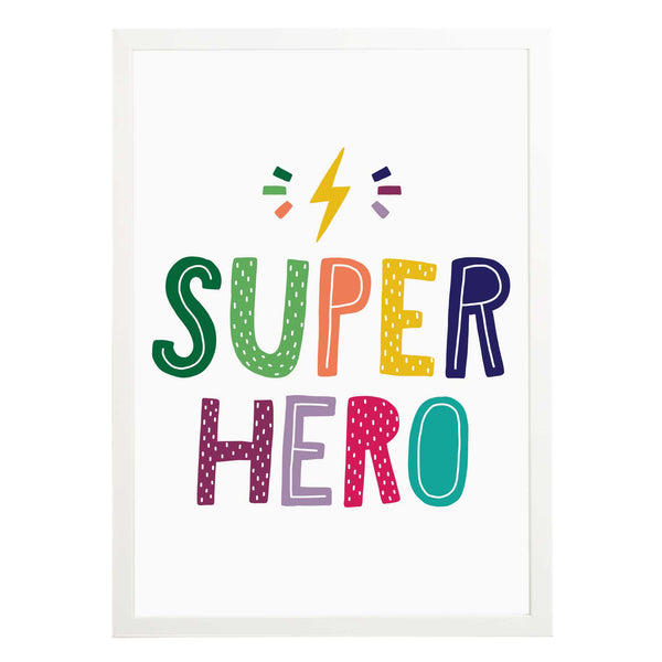 Super Hero Poster Print
