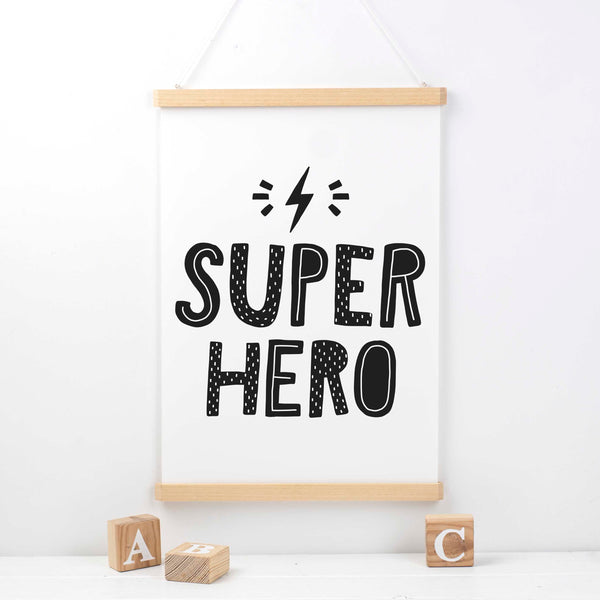 Super Hero Poster Print