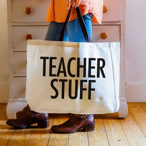 Large Teacher Tote Bag