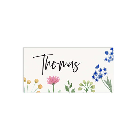 Wildflowers Place Cards