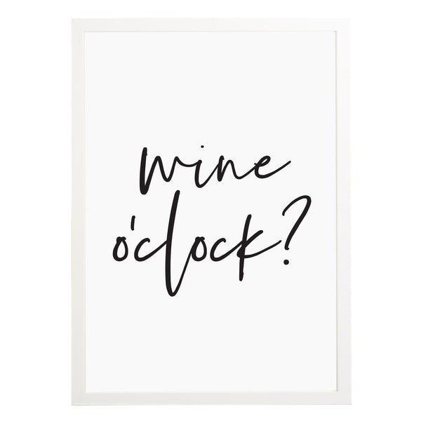 Wine O'Clock Print