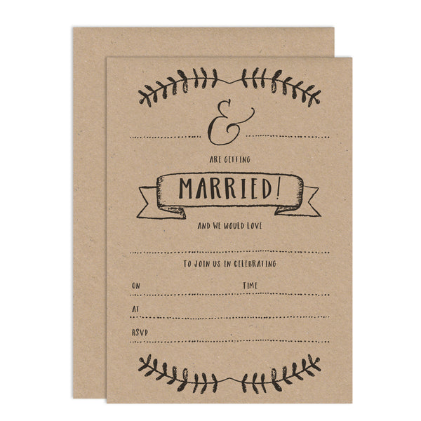 Rustic DIY Wedding Stationery