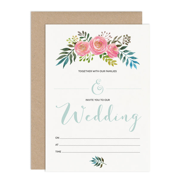 Floral DIY Wedding Stationery