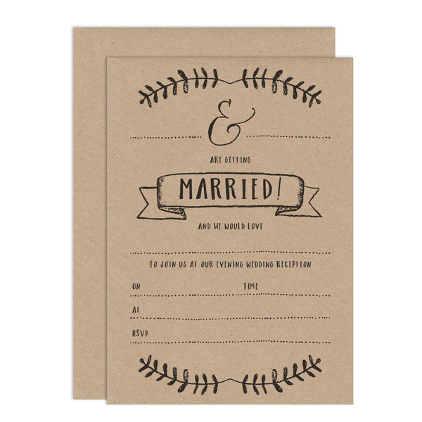 Rustic DIY Wedding Stationery