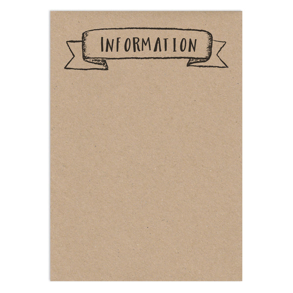 Rustic DIY Wedding Stationery