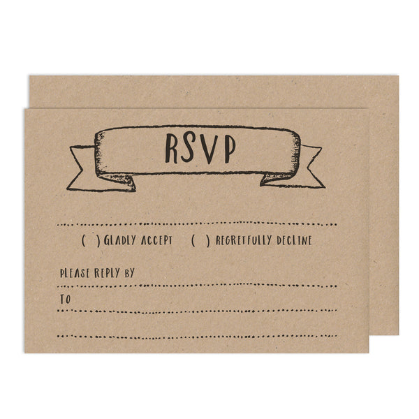 Rustic DIY Wedding Stationery
